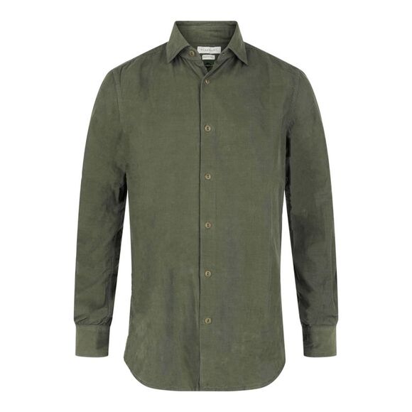Slowear Glanshirt Slim-Fit Button-Up Shirt Green Mens